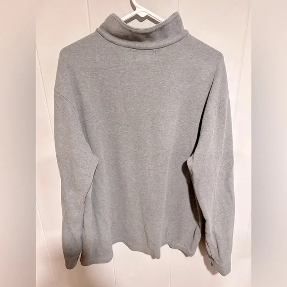 Men’s XL Polo By Ralph Lauren Estate Rib Quarter Zip Gray Pullover Sweater - Picture 4 of 4